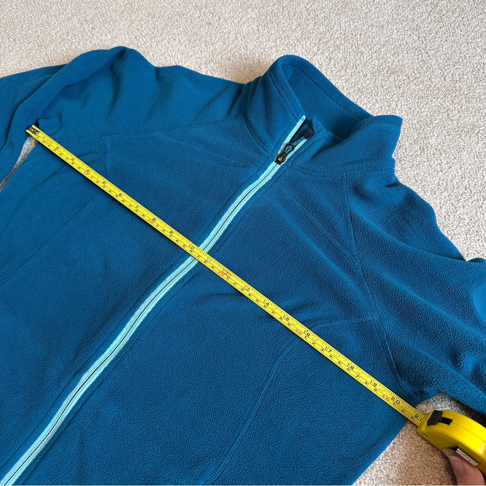 Eddie Bauer First Ascent full zip fleece jacket - teal sz Med - Picture 9 of 12